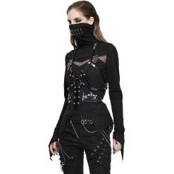 DEVIL FASHION Harnais 'Punk Fantaisie' En Simili Cuir Noir -ALCHEMY GOTHIC shop harnais punk fantaisie en simili cuir noir 2