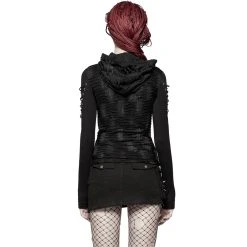PUNK RAVE Haut à Capuche 'Destruction Unit' Noir -ALCHEMY GOTHIC shop haut a capuche destruction unit noir 2