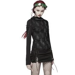 PUNK RAVE Haut à Capuche 'Destruction Unit' Noir -ALCHEMY GOTHIC shop haut a capuche destruction unit noir 3