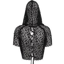 DEVIL FASHION Haut à Capuche 'Sherzal' Noir -ALCHEMY GOTHIC shop haut a capuche sherzal noir 10
