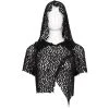DEVIL FASHION Haut à Capuche 'Sherzal' Noir