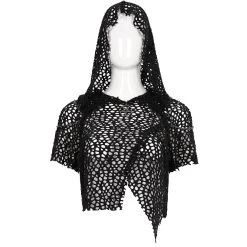 DEVIL FASHION Haut à Capuche 'Sherzal' Noir -ALCHEMY GOTHIC shop haut a capuche sherzal noir 9