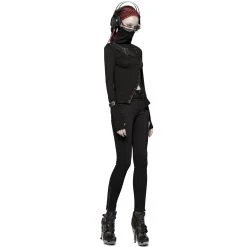 PUNK RAVE Haut à Col Roulé 'Hegoa' Noir -ALCHEMY GOTHIC shop haut a col roule hegoa noir 6