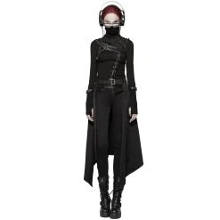 PUNK RAVE Haut à Col Roulé 'Hegoa' Noir -ALCHEMY GOTHIC shop haut a col roule hegoa noir 7