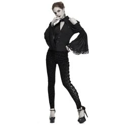 DEVIL FASHION Haut à Manches Longues 'Furiosa' Noir -ALCHEMY GOTHIC shop haut a manches longues furiosa noir 11