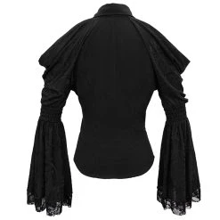 DEVIL FASHION Haut à Manches Longues 'Furiosa' Noir -ALCHEMY GOTHIC shop haut a manches longues furiosa noir 13