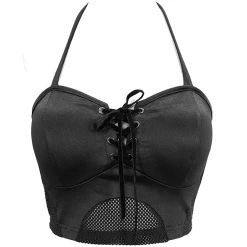 DEVIL FASHION Haut De Bikini 'Nimue' Noir -ALCHEMY GOTHIC shop haut de bikini nimue noir 11