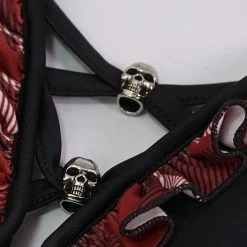 DEVIL FASHION Haut De Bikini 'Scotish' Noir -ALCHEMY GOTHIC shop haut de bikini scotish noir 14