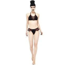DEVIL FASHION Haut De Bikini 'Scotish' Noir -ALCHEMY GOTHIC shop haut de bikini scotish noir 7