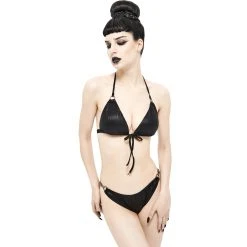 DEVIL FASHION Haut De Bikini 'Willow' Noir -ALCHEMY GOTHIC shop haut de bikini willow noir 2