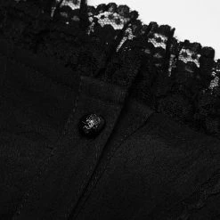 Pyon Pyon Haut Gothic Lolita 'Fleur De Lys' Noir à Manches... 24 Pyon Pyon Haut Gothic Lolita 'Fleur De Lys' Noir à Manches... -ALCHEMY GOTHIC shop haut gothic lolita fleur de lys noir a manches courtes 10