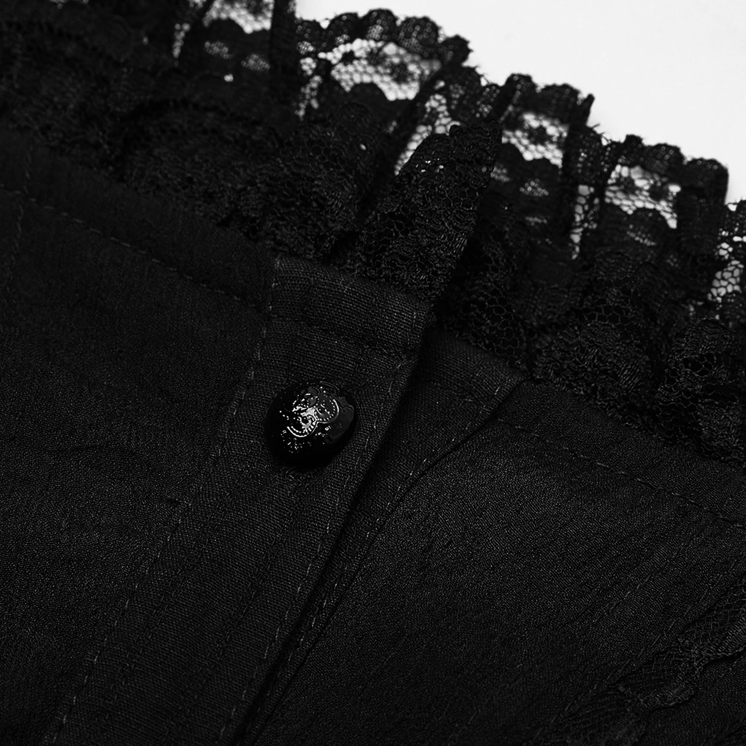 Pyon Pyon Haut Gothic Lolita 'Fleur De Lys' Noir à Manches... 13 Pyon Pyon Haut Gothic Lolita 'Fleur De Lys' Noir à Manches... – Image 11