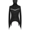 DEVIL FASHION Haut Manches Longues 'Dark Turtleneck' Noir -ALCHEMY GOTHIC shop haut manches longues dark turtleneck noir