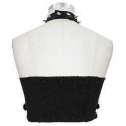 DEVIL FASHION Haut Sans Manches 'Iona' Noir -ALCHEMY GOTHIC shop haut sans manches iona noir 8