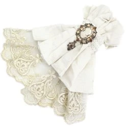 DEVIL FASHION Jabot 'Ishmael' Blanc