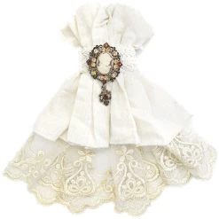DEVIL FASHION Jabot 'Ishmael' Blanc -ALCHEMY GOTHIC shop jabot ishmael blanc 6