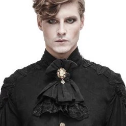 DEVIL FASHION Jabot 'Ishmael' Noir -ALCHEMY GOTHIC shop jabot ishmael noir 2