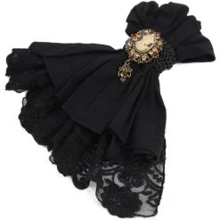DEVIL FASHION Jabot 'Ishmael' Noir