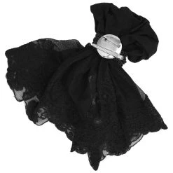 DEVIL FASHION Jabot 'Ishmael' Noir -ALCHEMY GOTHIC shop jabot ishmael noir 5