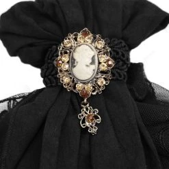 DEVIL FASHION Jabot 'Ishmael' Noir -ALCHEMY GOTHIC shop jabot ishmael noir 6