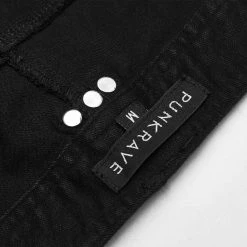 PUNK RAVE Jeans 'Punk Armor' Noir 34 PUNK RAVE Jeans 'Punk Armor' Noir -ALCHEMY GOTHIC shop jeans punk armor noir 12