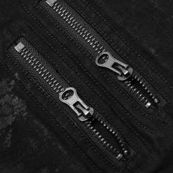 PUNK RAVE Jeans 'Punk Armor' Noir 37 PUNK RAVE Jeans 'Punk Armor' Noir -ALCHEMY GOTHIC shop jeans punk armor noir 15