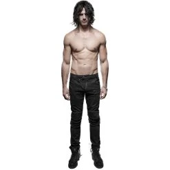 PUNK RAVE Jeans 'Punk Armor' Noir 25 PUNK RAVE Jeans 'Punk Armor' Noir -ALCHEMY GOTHIC shop jeans punk armor noir 3