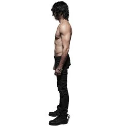 PUNK RAVE Jeans 'Punk Armor' Noir 27 PUNK RAVE Jeans 'Punk Armor' Noir -ALCHEMY GOTHIC shop jeans punk armor noir 5