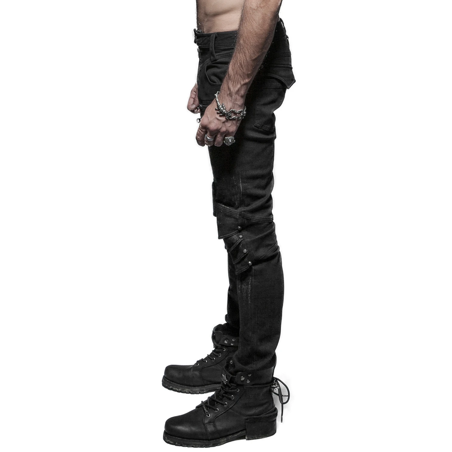 PUNK RAVE Jeans 'Punk Armor' Noir 11 PUNK RAVE Jeans 'Punk Armor' Noir – Image 9