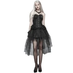 Pyon Pyon Jupe Asymétrique 'Lyriel' Noire 20 Pyon Pyon Jupe Asymétrique 'Lyriel' Noire -ALCHEMY GOTHIC shop jupe asymetrique lyriel noire 1