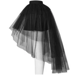 Pyon Pyon Jupe Asymétrique 'Lyriel' Noire 30 Pyon Pyon Jupe Asymétrique 'Lyriel' Noire -ALCHEMY GOTHIC shop jupe asymetrique lyriel noire 11