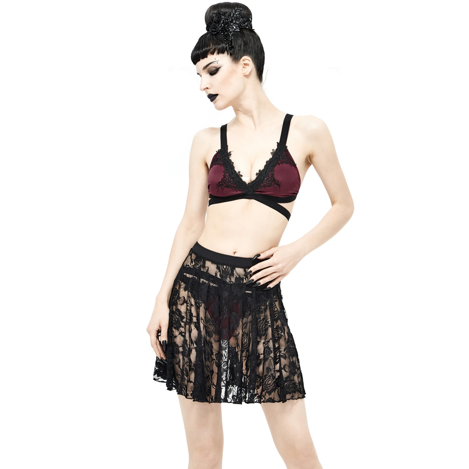 DEVIL FASHION Jupe De Plage 'Narcissa' En Dentelle Noire 6 DEVIL FASHION Jupe De Plage 'Narcissa' En Dentelle Noire – Image 4