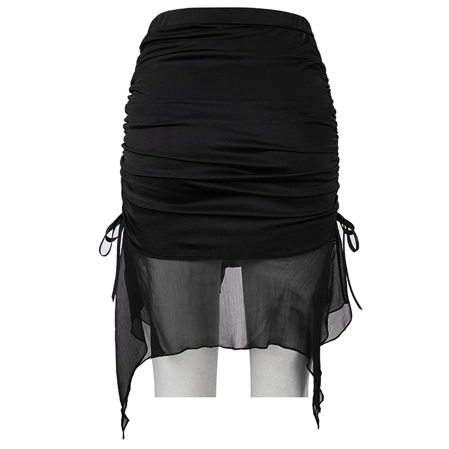 DEVIL FASHION Jupe De Plage 'Willow' Noire 14 DEVIL FASHION Jupe De Plage 'Willow' Noire – Image 12