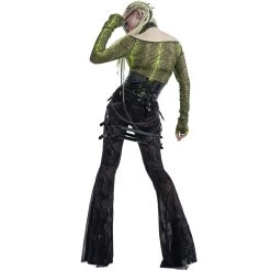 PUNK RAVE Jupe-Harnais 'Serpentine' Noire -ALCHEMY GOTHIC shop jupe harnais serpentine noire 2