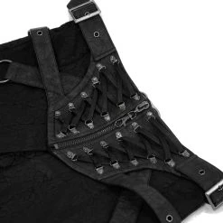 DEVIL FASHION Jupe Kilt 'Altaïr' Noire 30 DEVIL FASHION Jupe Kilt 'Altaïr' Noire -ALCHEMY GOTHIC shop jupe kilt altair noire 11