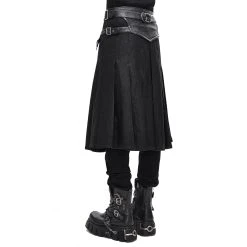 DEVIL FASHION Jupe Kilt 'Altaïr' Noire 23 DEVIL FASHION Jupe Kilt 'Altaïr' Noire -ALCHEMY GOTHIC shop jupe kilt altair noire 4