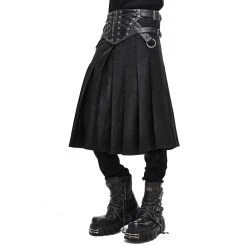 DEVIL FASHION Jupe Kilt 'Altaïr' Noire 26 DEVIL FASHION Jupe Kilt 'Altaïr' Noire -ALCHEMY GOTHIC shop jupe kilt altair noire 7