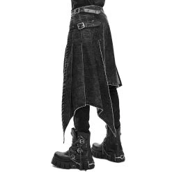 DEVIL FASHION Jupe Kilt 'Golgotha' Noire Anthracite 21 DEVIL FASHION Jupe Kilt 'Golgotha' Noire Anthracite -ALCHEMY GOTHIC shop jupe kilt golgotha noire anthracite 5