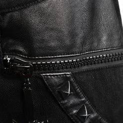 PUNK RAVE Jupe Pour Hommes 'Thanos' Noire -ALCHEMY GOTHIC shop jupe pour hommes thanos noire 13