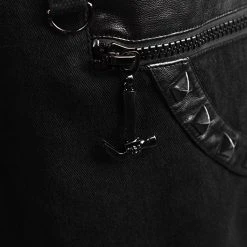 PUNK RAVE Jupe Pour Hommes 'Thanos' Noire -ALCHEMY GOTHIC shop jupe pour hommes thanos noire 14