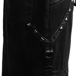 PUNK RAVE Jupe Pour Hommes 'Thanos' Noire -ALCHEMY GOTHIC shop jupe pour hommes thanos noire 16