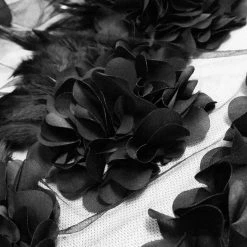 Eva Lady Jupe Sirène 'Black Feathers' Noire -ALCHEMY GOTHIC shop jupe sirene black feathers noire 14