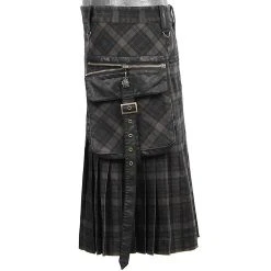 PUNK RAVE Kilt 'Bersek' En Tartan à Carreaux Marrons Et Noirs 32 PUNK RAVE Kilt 'Bersek' En Tartan à Carreaux Marrons Et Noirs -ALCHEMY GOTHIC shop kilt bersek en tartan a carreaux marrons et noirs 12