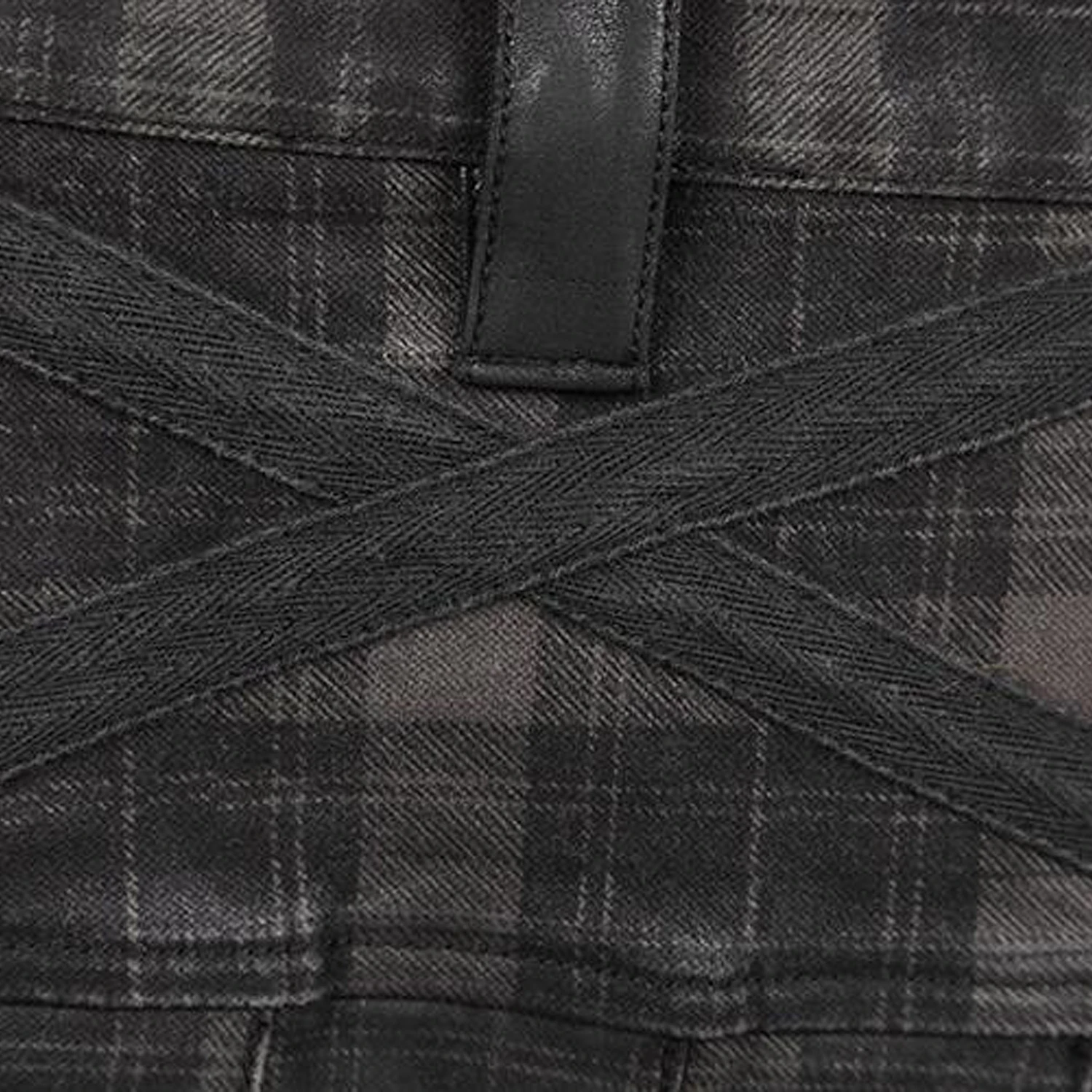 PUNK RAVE Kilt 'Bersek' En Tartan à Carreaux Marrons Et Noirs 17 PUNK RAVE Kilt 'Bersek' En Tartan à Carreaux Marrons Et Noirs – Image 15