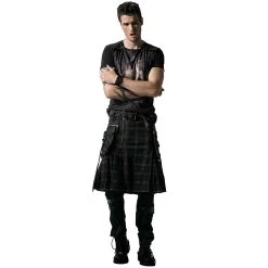 PUNK RAVE Kilt 'Bersek' En Tartan à Carreaux Marrons Et Noirs 24 PUNK RAVE Kilt 'Bersek' En Tartan à Carreaux Marrons Et Noirs -ALCHEMY GOTHIC shop kilt bersek en tartan a carreaux marrons et noirs 4