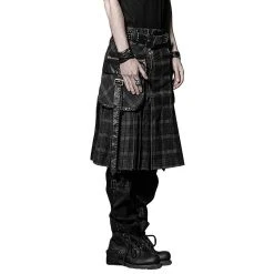 PUNK RAVE Kilt 'Bersek' En Tartan à Carreaux Marrons Et Noirs 29 PUNK RAVE Kilt 'Bersek' En Tartan à Carreaux Marrons Et Noirs -ALCHEMY GOTHIC shop kilt bersek en tartan a carreaux marrons et noirs 9