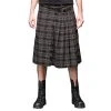 QUEEN OF DARKNESS Kilt Epais En Tartan Gris 2 QUEEN OF DARKNESS Kilt Epais En Tartan Gris -ALCHEMY GOTHIC shop kilt epais en tartan gris