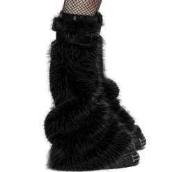 PUNK RAVE Leg Warmers 'Cool Girl' Noirs -ALCHEMY GOTHIC shop leg warmers cool girl noirs 5