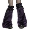 PUNK RAVE Leg Warmers 'Cool Girl' Pourpres