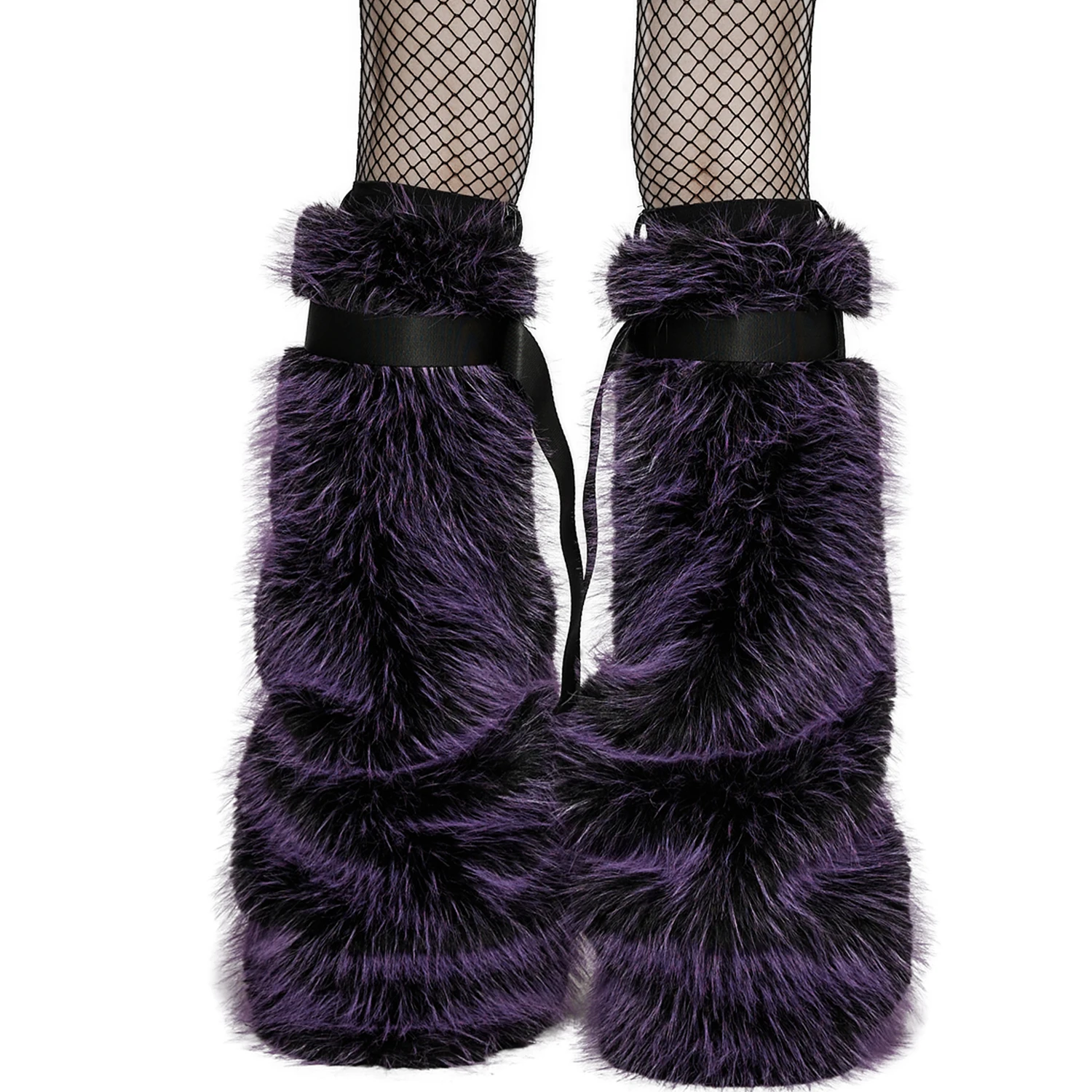PUNK RAVE Leg Warmers 'Cool Girl' Pourpres 9 PUNK RAVE Leg Warmers 'Cool Girl' Pourpres – Image 7